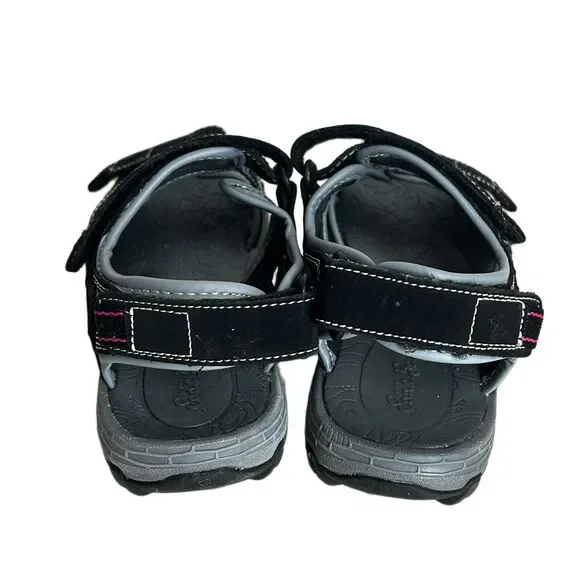 Eddie Bauer Water Shoes Womens 7 Black Gray Sandals Madrona Waterproof - Picture 7 of 11